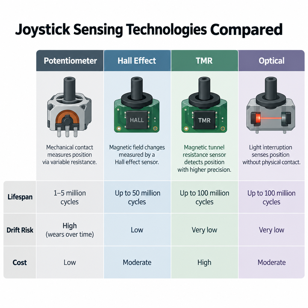 Sensing Methods Comparison Chart