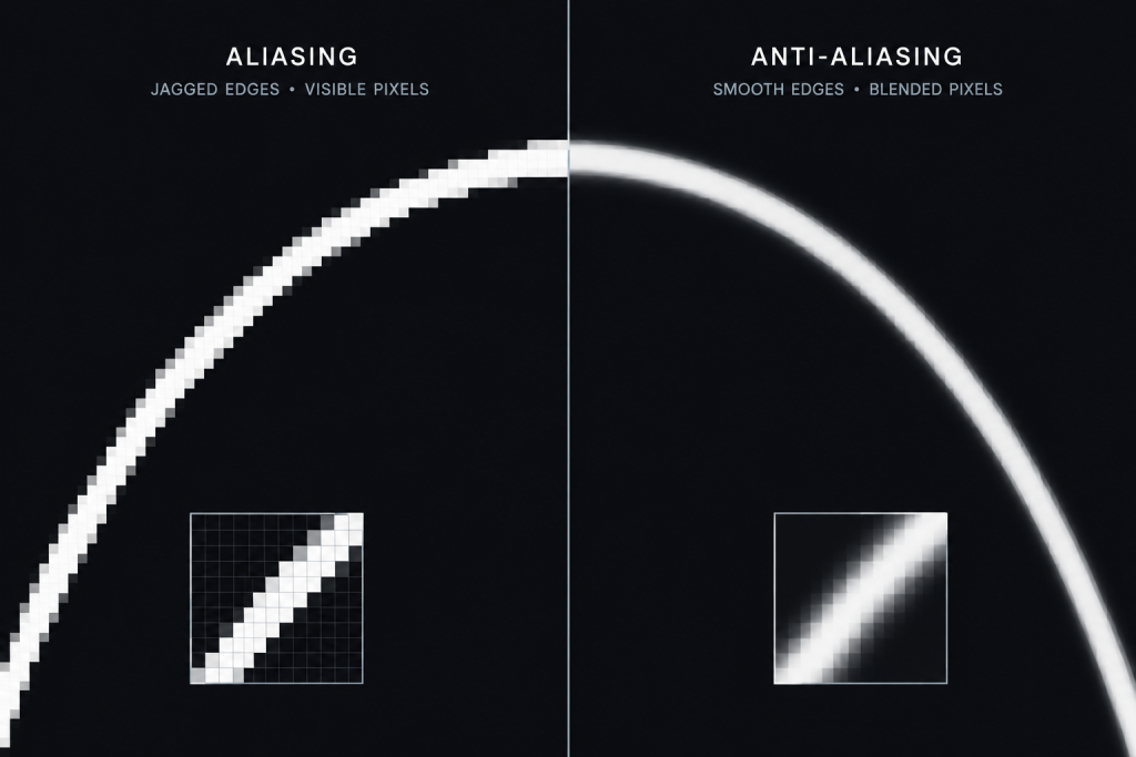 Antialiasing Techniques Explained for Real Time Graphics