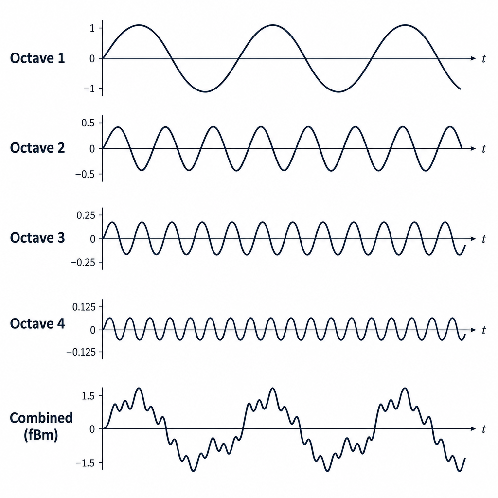 Octaves / fBm Diagram