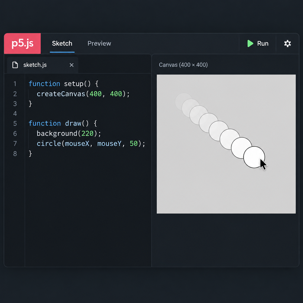 p5.js Sketch Code Example