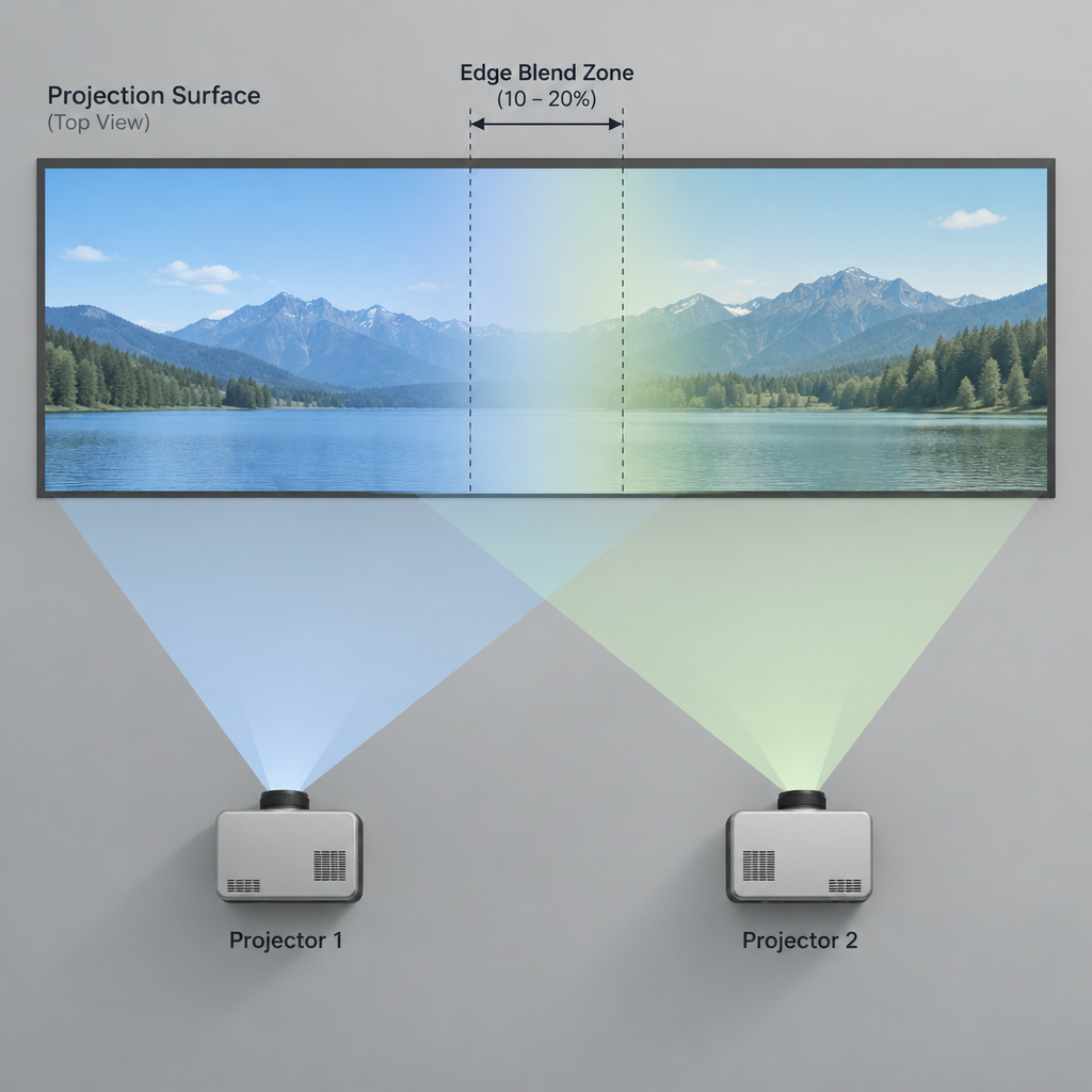 Edge Blending Two Projectors