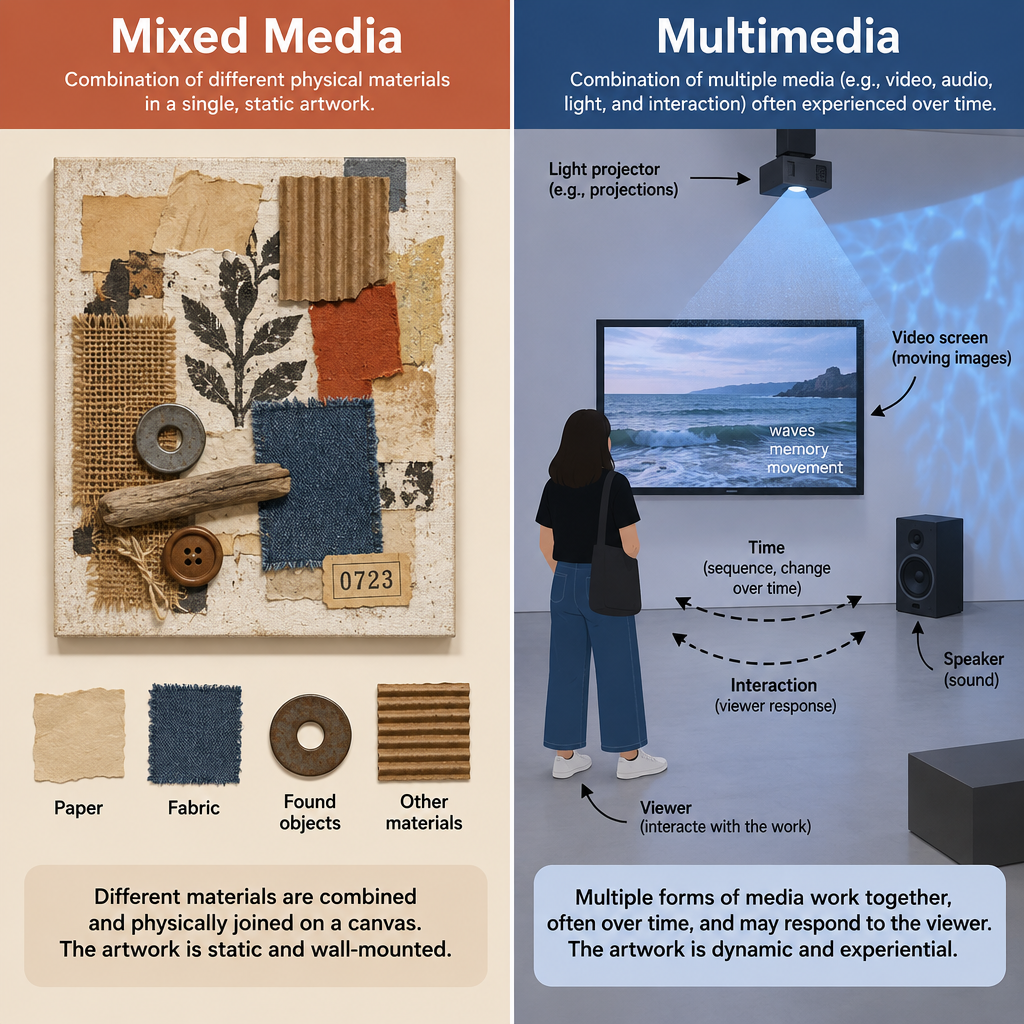 Multimedia vs Mixed Media Comparison